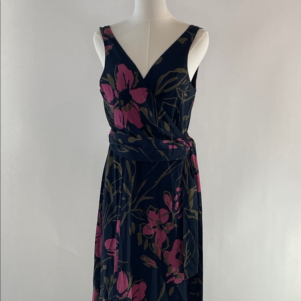 Slate & Willow Floral Wrap Gown, L - Picture 15 of 16
